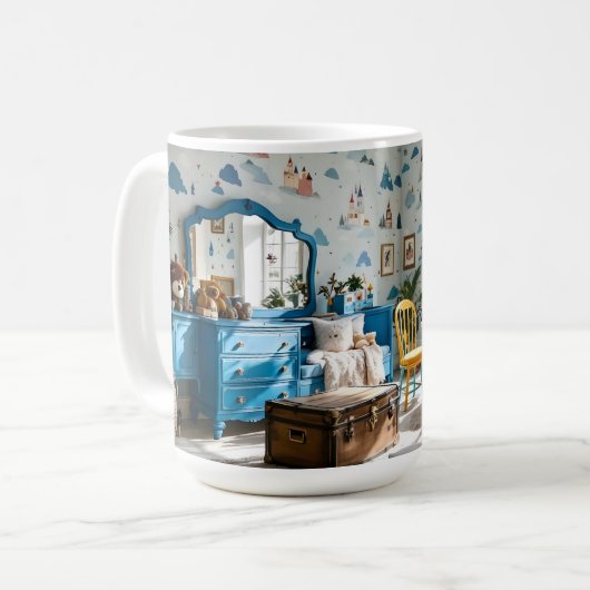 Gemütliche Morgeninspiration Kaffeetasse (Vorderseite Links)
