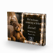 Gemütliche Nacht mit Teddybären-Schwangerschaftsan Fotoblock (Rechts)