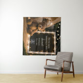 Gemütliche Nacht mit Teddybären-Schwangerschaftsan Wandteppich (Beispiel (Horizontal))