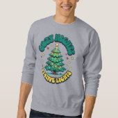 Gemütliche Nächte, festliche Lichter Weihnachtsbau Sweatshirt (Vorderseite)