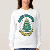Gemütliche Nächte, festliche Lichter Weihnachtsbau Sweatshirt (Vorderseite)
