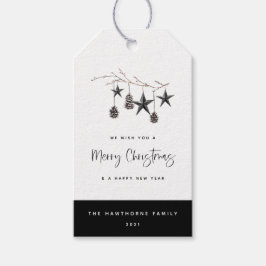 gemütliche Naturweihnachtszeit Geschenkanhänger