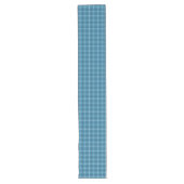 Gemütliche Navy und Blue Karo Table Accelerator Pi Großer Tischläufer (Vorderseite)