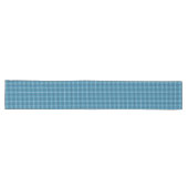 Gemütliche Navy und Blue Karo Table Accelerator Pi Großer Tischläufer (Horizontal)