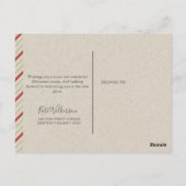 Gemütliche neue Adresse mit Fireplace Holiday Postkarte (Rückseite)