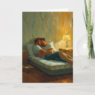 Gemütliche neue Wohnung Kuscheln Karte