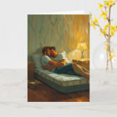 Gemütliche neue Wohnung Kuscheln Karte (Gelbe Blume)