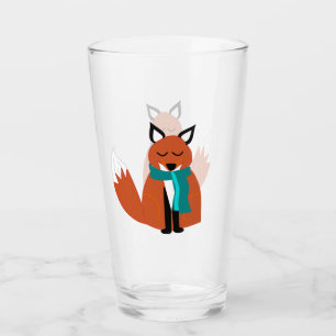 Gemütliche Orangefox-Glas-Trommel Glas