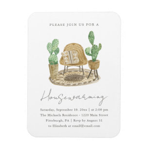 Gemütliche Pflanze Neue Zuhause Housewärme Magnet