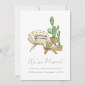 Gemütliche Pflanze Neue Zuhause-Moving Ankündigung (Vorderseite)