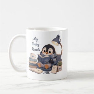 Gemütliche Pinguin-Lesebuch-Kaffeetasse Kaffeetasse