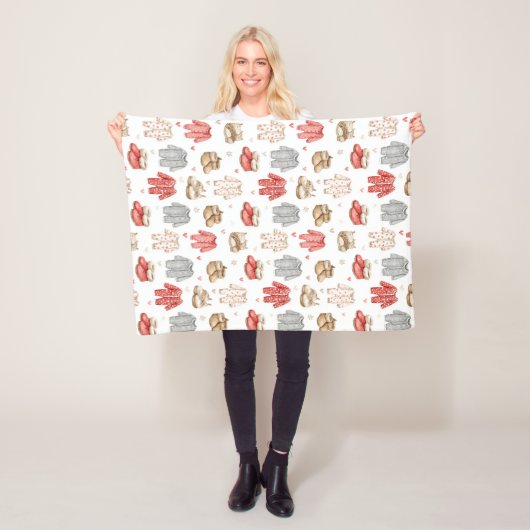 Gemütliche Pyjamas Boho-Babyparty-Muster Fleecedecke (Beispiel)