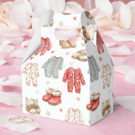 Gemütliche Pyjamas Boho-Babyparty-Muster Geschenkschachtel