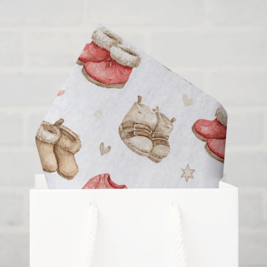 Gemütliche Pyjamas Boho-Babyparty-Muster Seidenpapier (Geschenktüte)