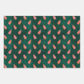 Gemütliche rosa Candy Canes & Nature Geschenkpapier Set (Vorderseite 3)