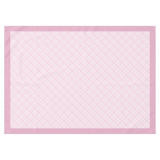 Gemütliche rosa Karierte Tischtücher für das Abend Tischdecke (Vorderseite (Horizontal))