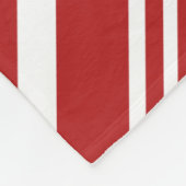 Gemütliche rote und weiße moderne fleecedecke (Ecke)
