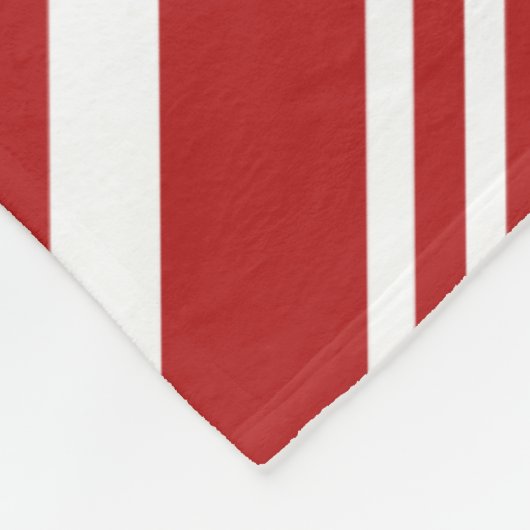 Gemütliche rote und weiße moderne fleecedecke (Ecke)