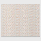 Gemütliche Rustikale Regenbogen-Muster-Wrapproll Geschenkpapier (Flach)