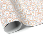 Gemütliche Rustikale Regenbogen-Muster-Wrapproll Geschenkpapier (Rolleneckpunkt)