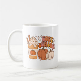 Gemütliche Saison Pumpkin Gewürzgetränk und Pumpki Kaffeetasse