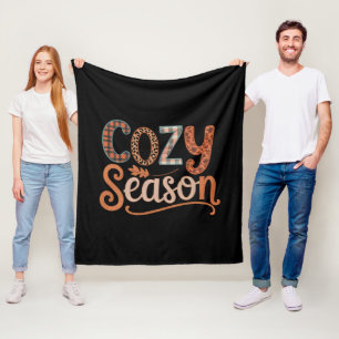 Gemütliche Saison Retro Herbst Wird gemütlich Ernt Fleecedecke