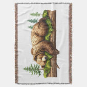 Gemütliche Schlafbär Rustikale Kabine Decke (Vorderseite Vertikal)