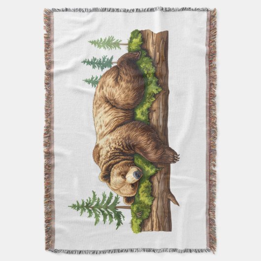 Gemütliche Schlafbär Rustikale Kabine Decke (Vorderseite Vertikal)