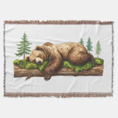 Gemütliche Schlafbär Rustikale Kabine Decke (Vorderseite)