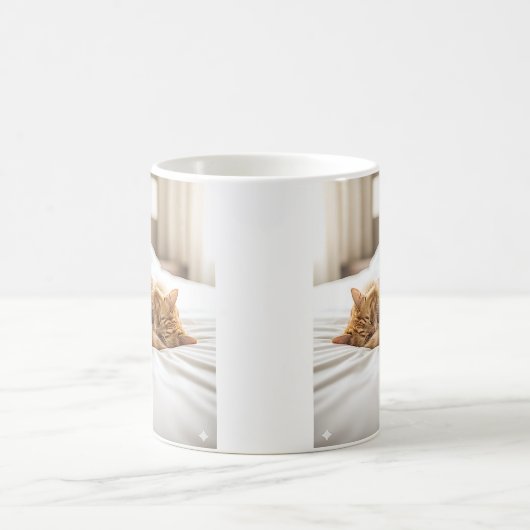 Gemütliche Schlafkatze Kaffeetasse (Mittel)