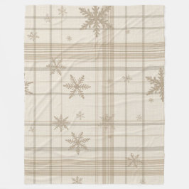 Gemütliche Schneeflocke Gingham Karodecke – Warm N Fleecedecke