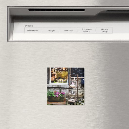 Gemütliche Straße in Belgien Magnet (In Situ (Geschirrspüler))