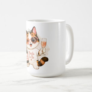 Gemütliche süße dreifarbige Katzenbraut in spe Kaffeetasse