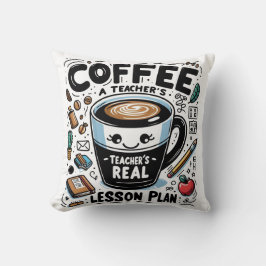 Gemütliche Teacher Fuel by Coffee Funny Classroom  Kissen