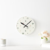 Gemütliche Teebücher Kerzenmuster Weich Runde Wanduhr (Zuhause)
