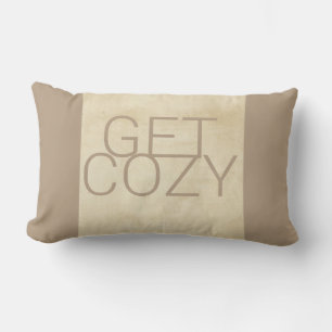 gemütliche Texte in khaki Farben in warmen Tönen Lendenkissen