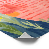 Gemütliche und Niedliche Katze Poster (Ecke)