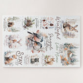 Gemütliche und traditionelle Weihnachtszitate aus  Puzzle (Horizontal)