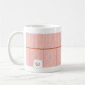 Gemütliche und warme Rosa Sweater Sleeve Monogram Kaffeetasse (Links)