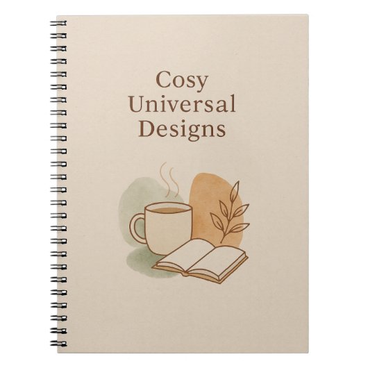 Gemütliche Universelle Designs Notebook - Minimali Notizblock (Vorderseite)