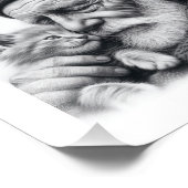 Gemütliche Unternehmen - Ältere Menschen und Kitte Fotodruck (Ecke)