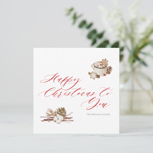 Gemütliche Urlaubswünsche (Stehend Vorderseite)