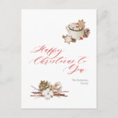 Gemütliche Urlaubswünsche Postkarte (Vorderseite)