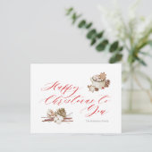 Gemütliche Urlaubswünsche Postkarte (Stehend Vorderseite)