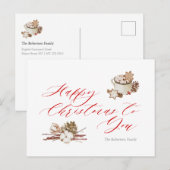 Gemütliche Urlaubswünsche Postkarte (Vorne/Hinten)