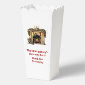 Gemütliche Viktorianische Feuerstelle Weihnachten  Geschenkschachtel (Rückseite)