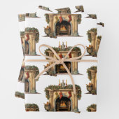 Gemütliche Viktorianische Feuerstelle Weihnachtsmu Geschenkpapier Set (Beispiel)