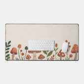 Gemütliche Waldpilze Schreibtischunterlage (Tastatur & Maus)