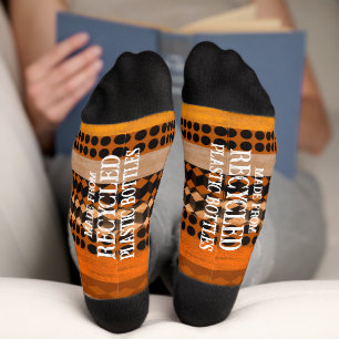 Gemütliche warme Farbtöne nachhaltig gebastelt Soc Socken