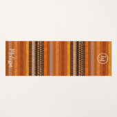 Gemütliche warme Töne Yoga Mat. Individuelle Name  Yogamatte (Vorderseite (Horizontal))